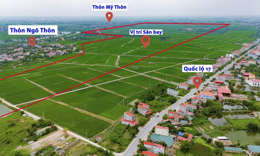 Sân bay Gia Bình được xây dựng tại huyện Gia Bình, tỉnh Bắc Ninh.